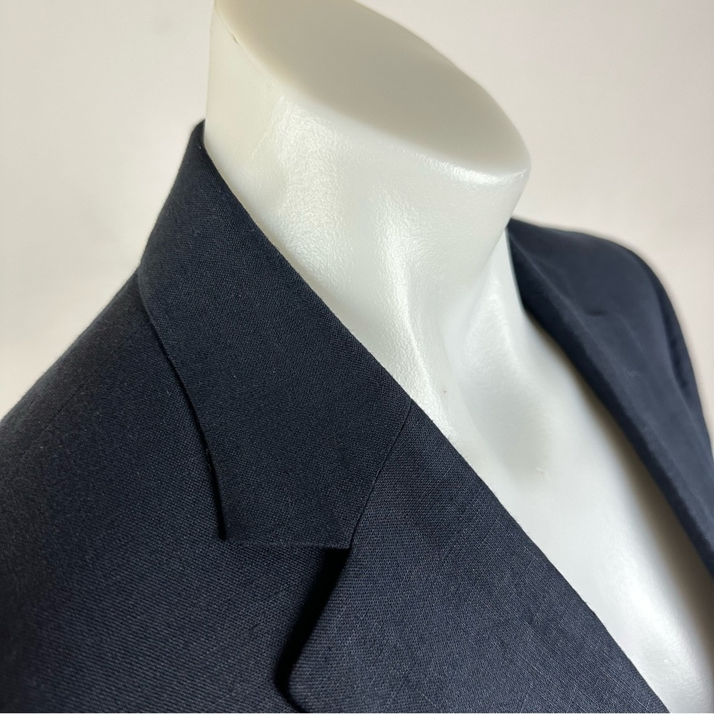 Solbiati 100% Linen Men's Classic Navy Blazer - Picture 3 of 9